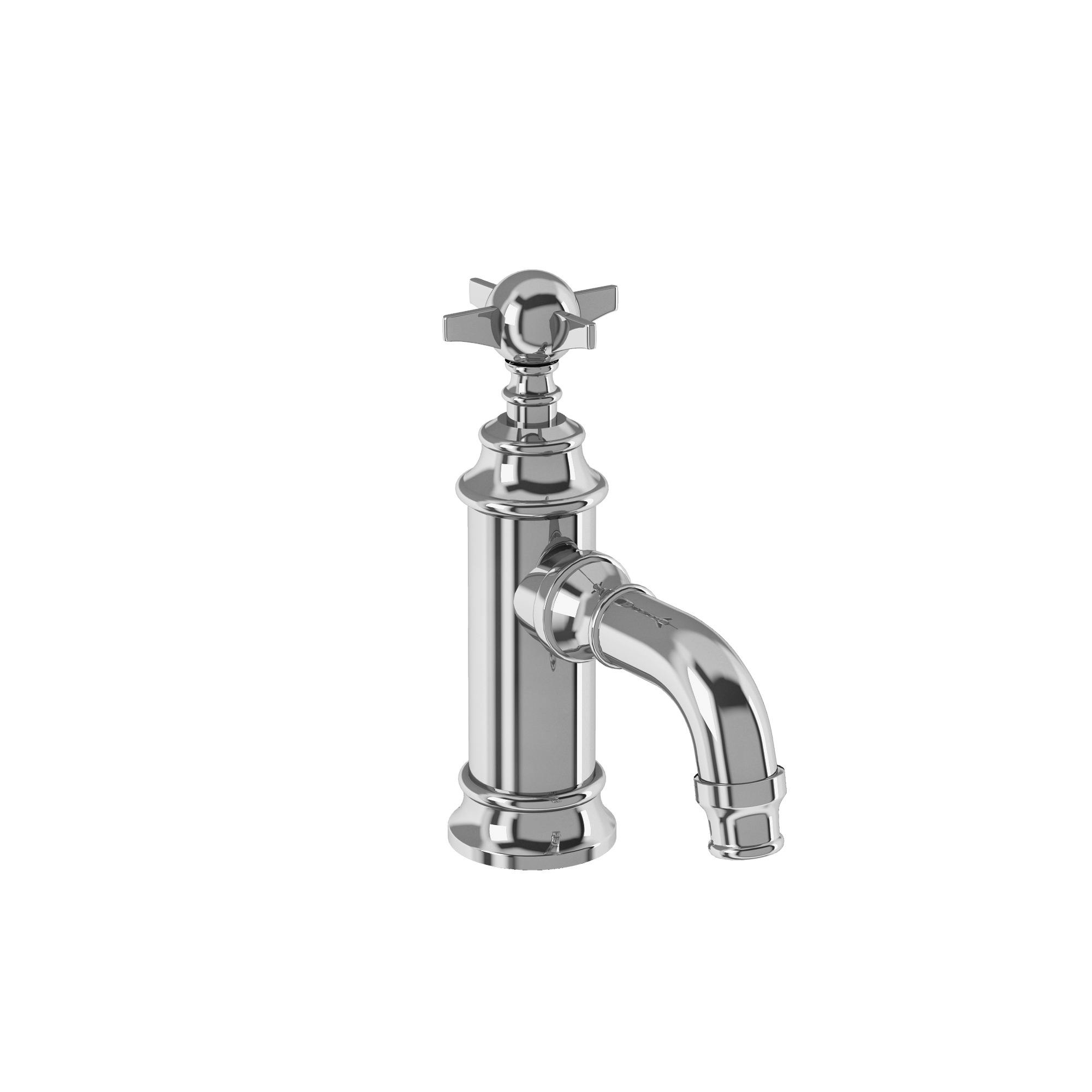 Arcade Mini single-lever basin mixer without pop up waste - chrome - with tap handle