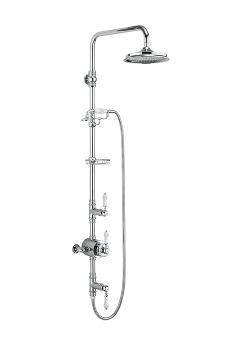 Stour Exposed Thermostatic dual function brass valve
