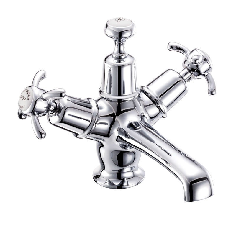 Anglesey basin mixer with click-clack waste
