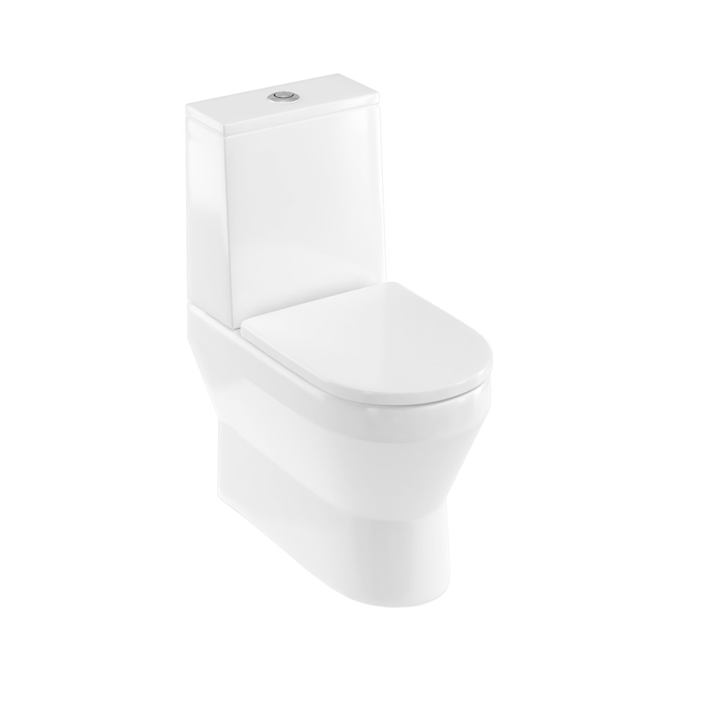 Curve2 Rimless Back To Wall Close Coupled WC Including Soft Close Seat