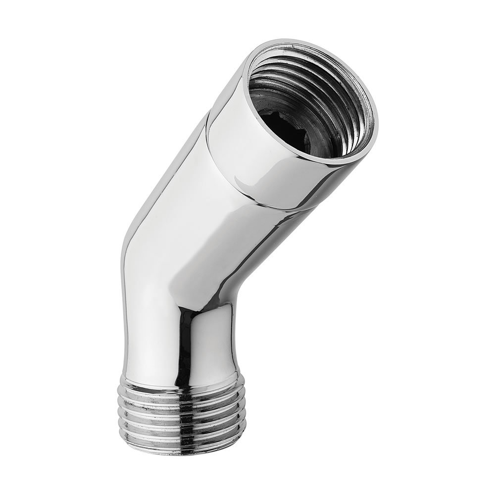 Angled connector for telephone shower hand set