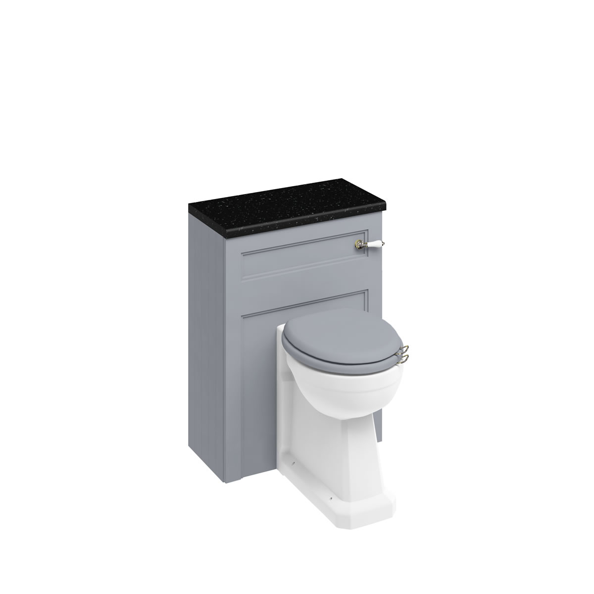 60 Back to Wall WC Unit and regal back-to-wall pan (including the cistern tank) - Classic Grey