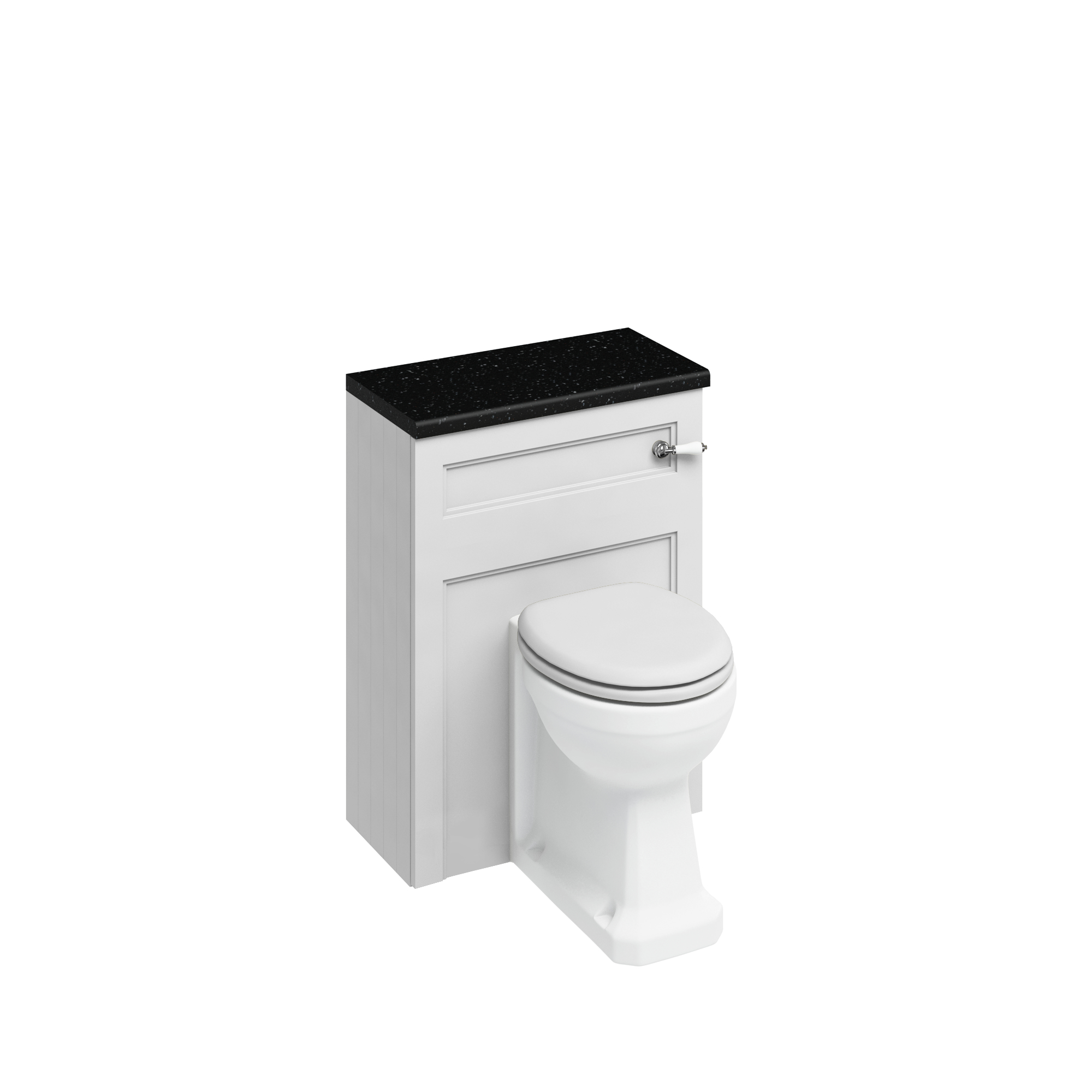 60 Back to Wall WC Unit and back-to-wall pan (including the cistern tank) - Matt White