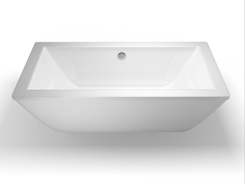 Freefortis double - ended free-standing bath & surround