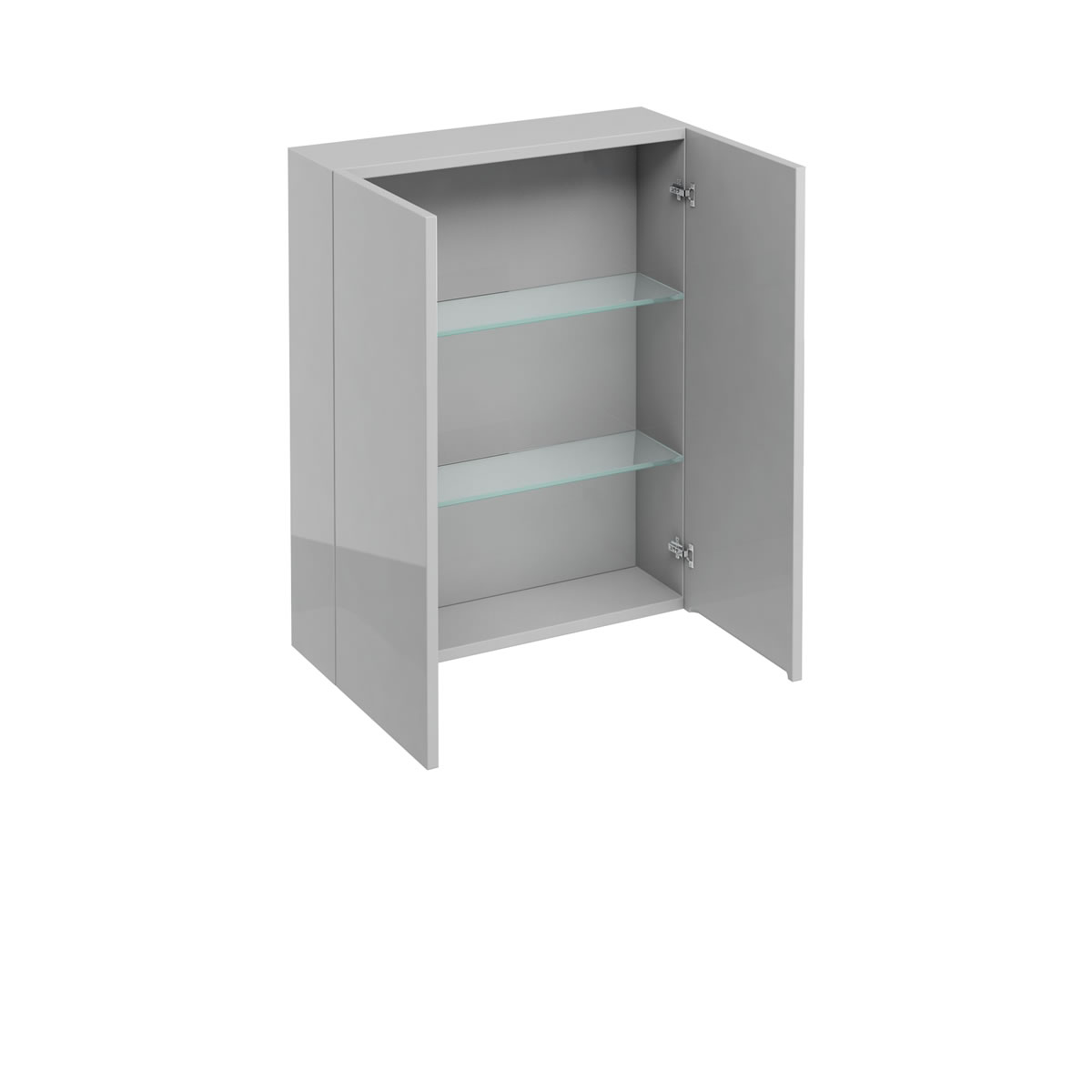 600 double door wall cabinet - Light Grey