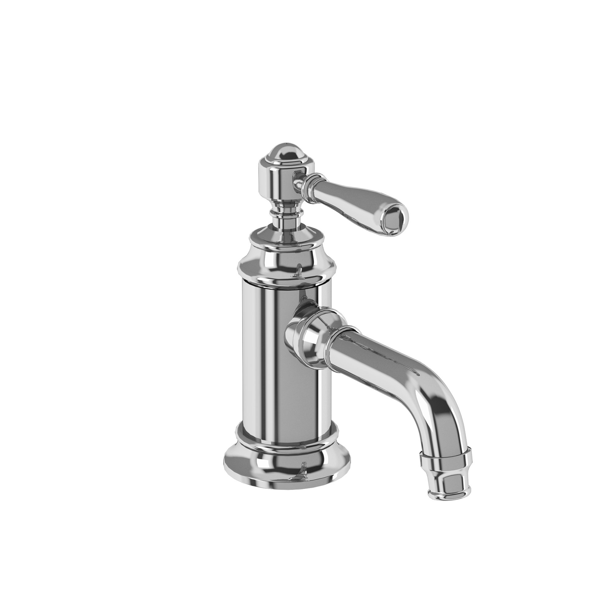 Arcade Single-lever basin mixer without pop up waste - chrome - with brass lever