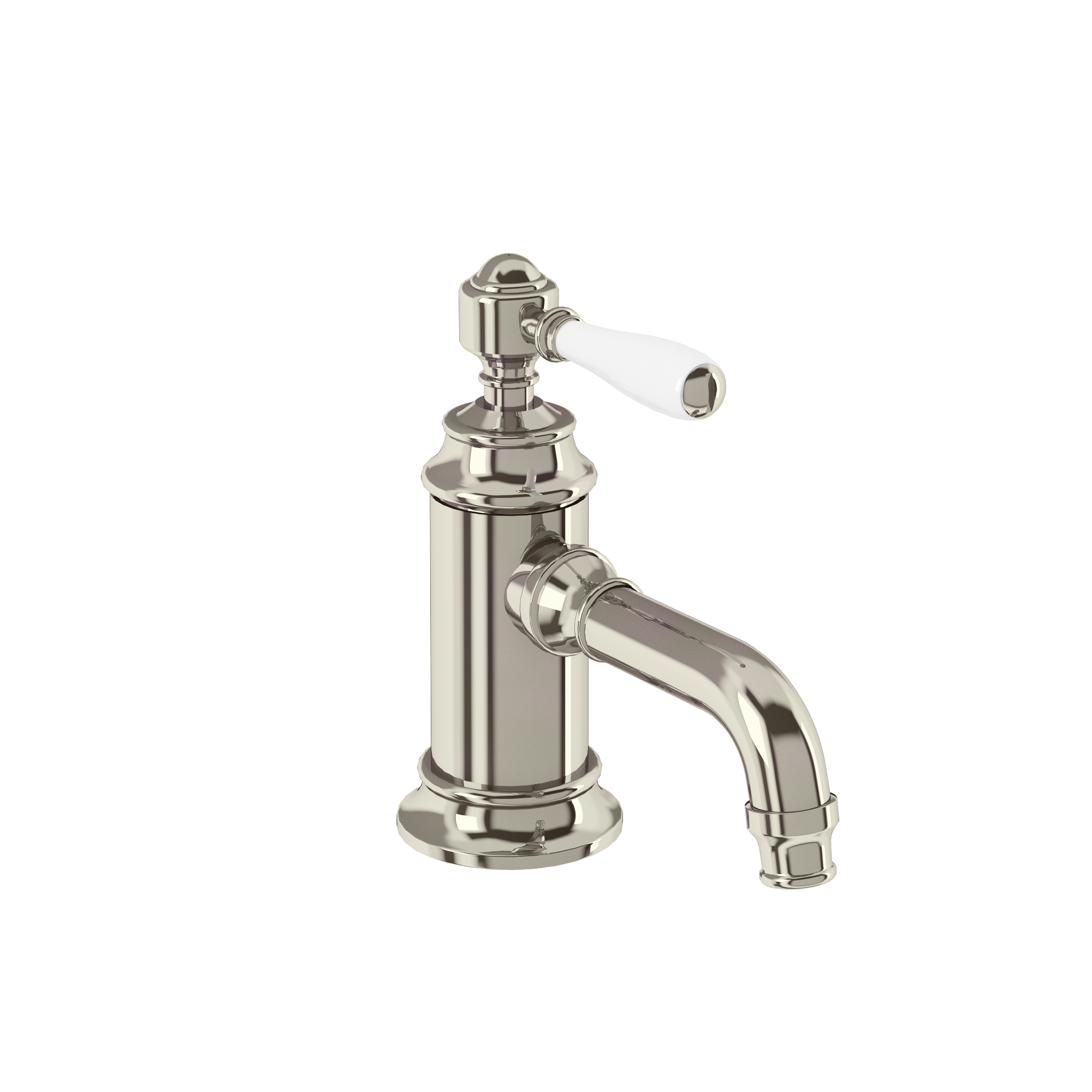 Arcade Single-lever basin mixer without pop up waste - nickel - with ceramic lever