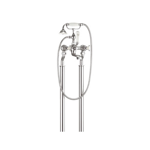 Belgravia Crosshead Bath Shower Mixer with Kit & Legs - Chrome