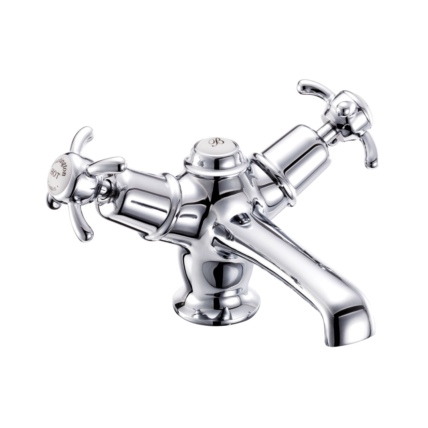 Anglesey basin mixer with low central indice with click-clack waste