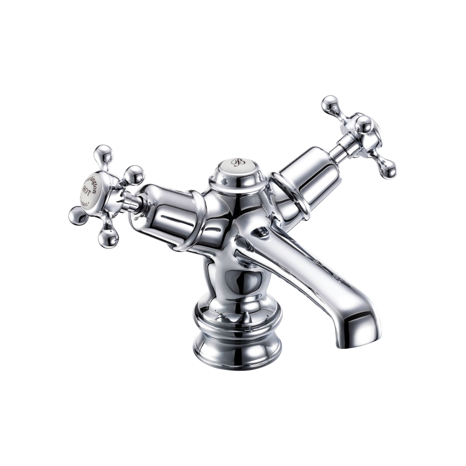 Claremont Regent basin mixer with low central indice with click clack waste