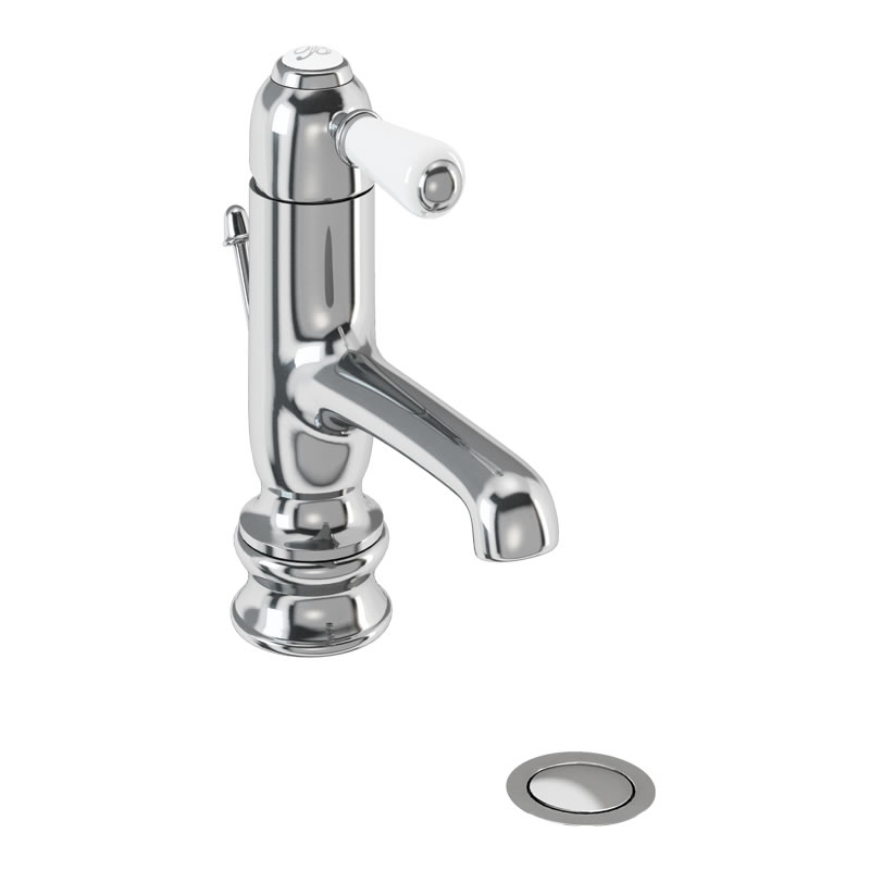Chelsea Regent straight basin mono tap with pop up waste