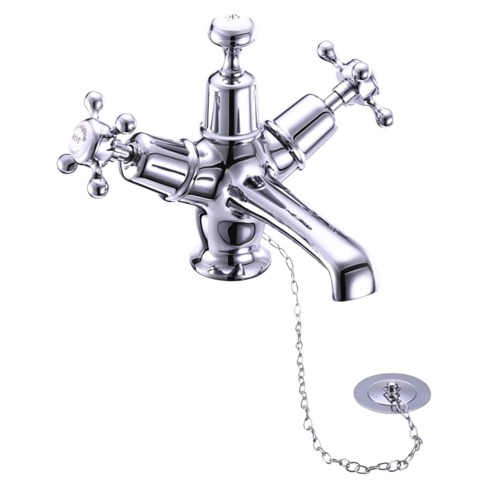 Claremont basin mixer with plug and chain waste