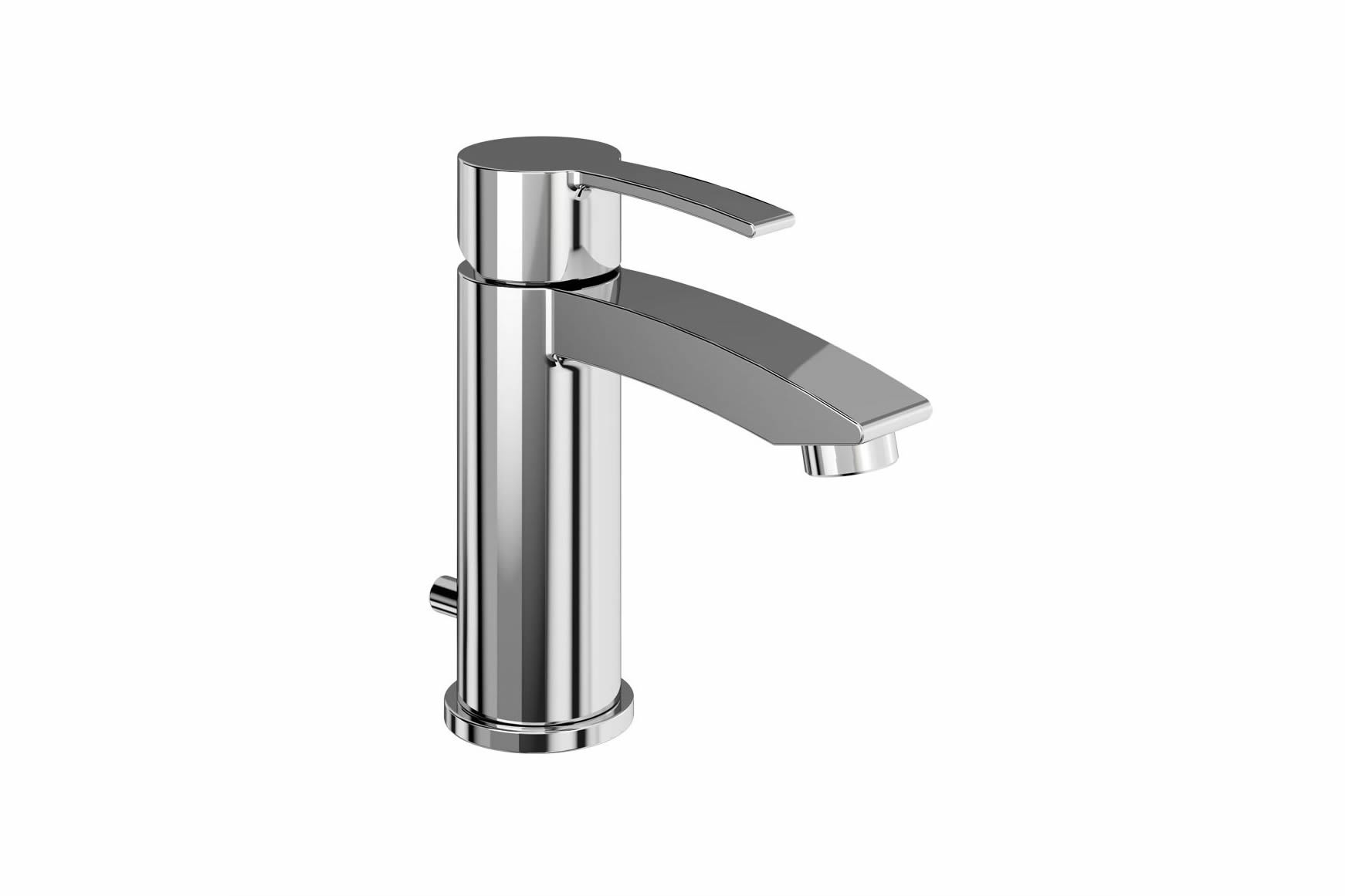 Sapphire basin mixer with pop-up waste