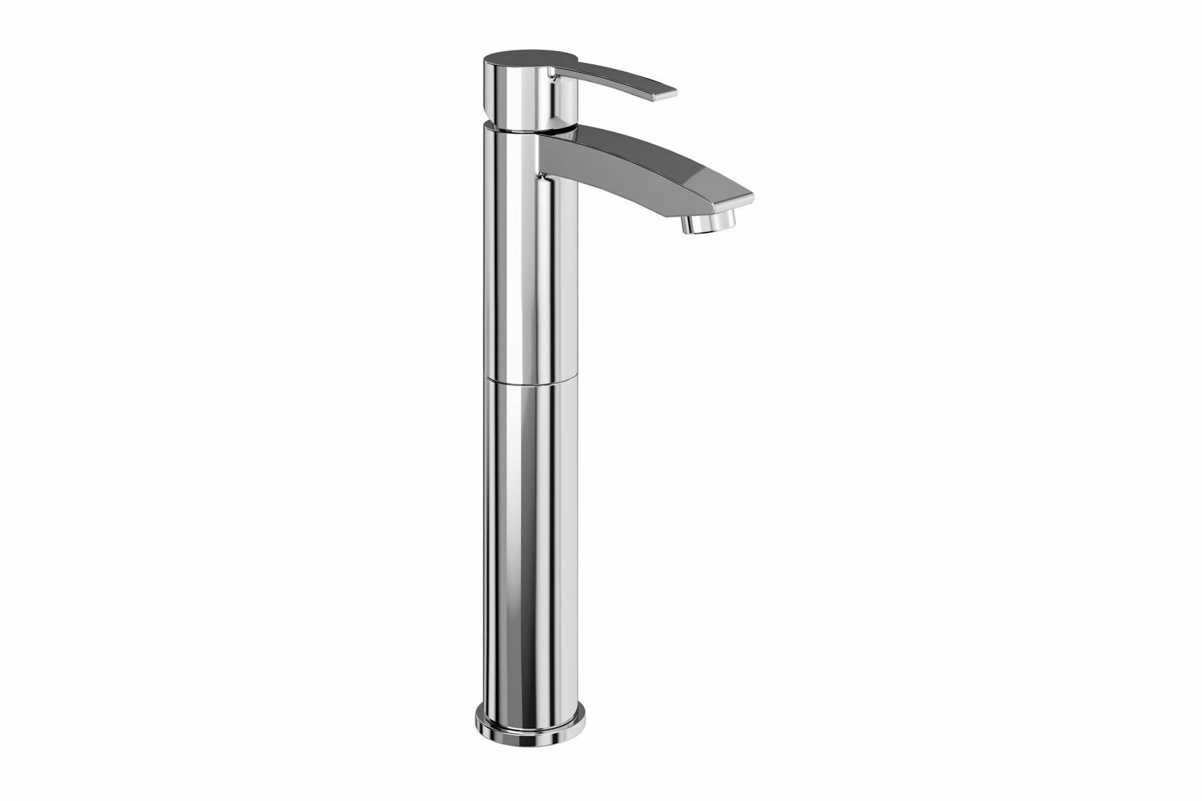 Sapphire tall basin mixer without waste