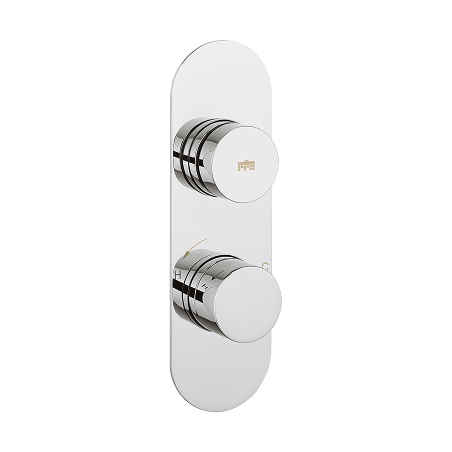 Dial Central Trim Single Outlet Thermostatic Shower Valve