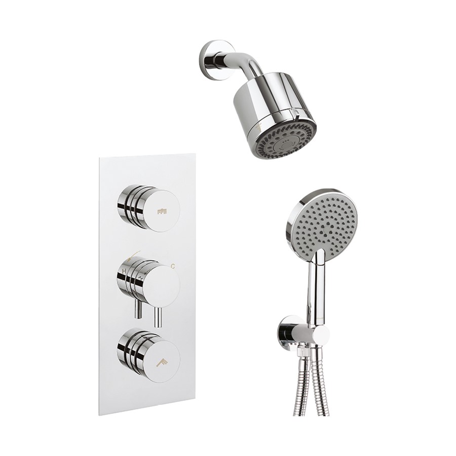 Dial Kai Lever Trim Thermostatic Shower Valve with 2 Way Diverter & Kit