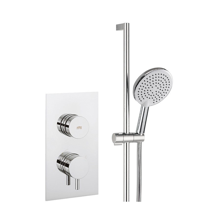 Dial Kai Lever Trim Single Outlet Thermostatic Shower Valve with 