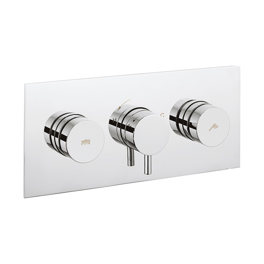 Dial Kai Lever Trim Thermostatic Shower Valve with 2 Way Diverter 