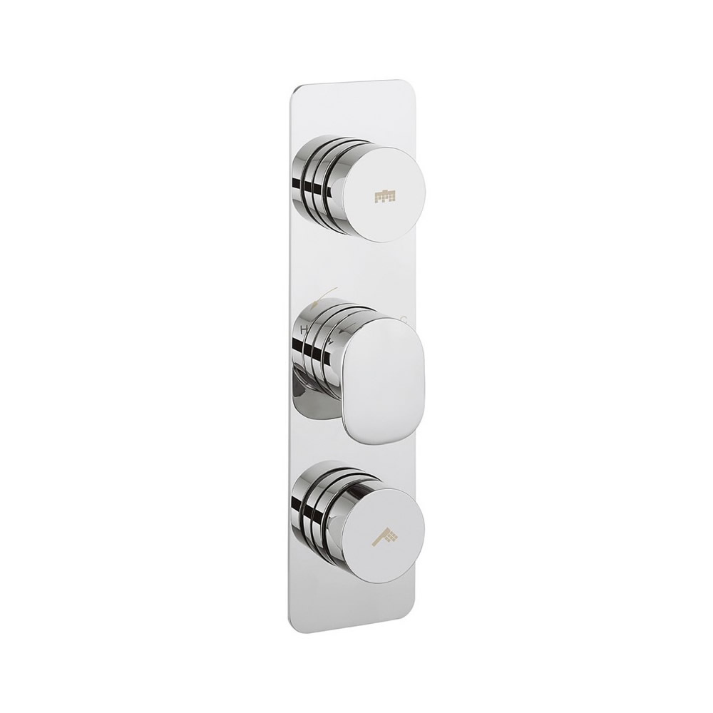 Dial Pier Trim Thermostatic Shower Valve with 2 Way Diverter 