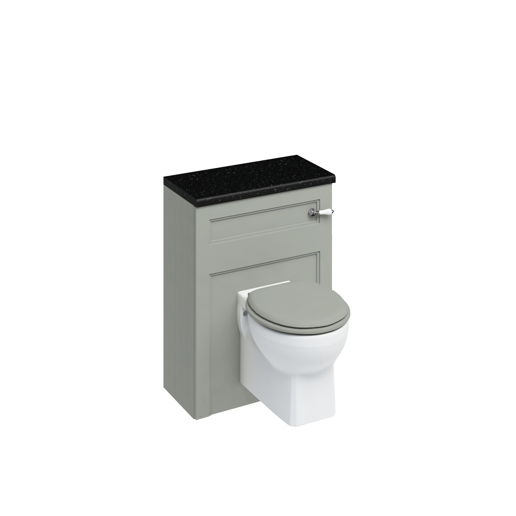 60 Wall hung WC Unit (including the cistern tank - lever flush ) - Dark Olive