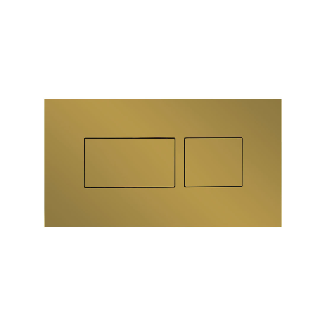 Dual flush plate Brushed Brass