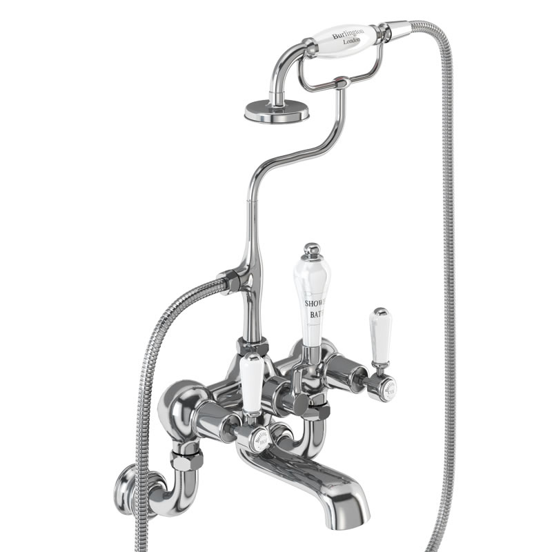 Kensington Regent bath shower mixer - wall mounted