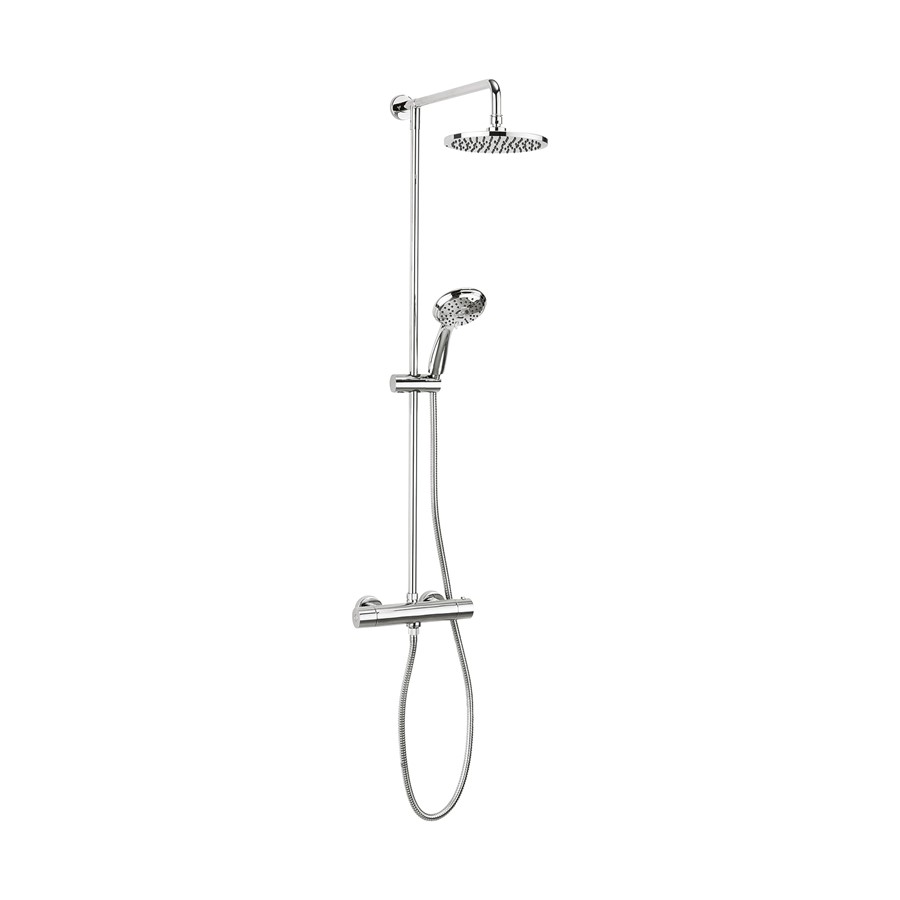 Fusion Multifunction Thermostatic Shower Valve with Fixed Head & 