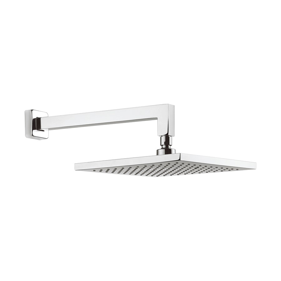 Planet 250mm square fixed head with 340mm wall arm