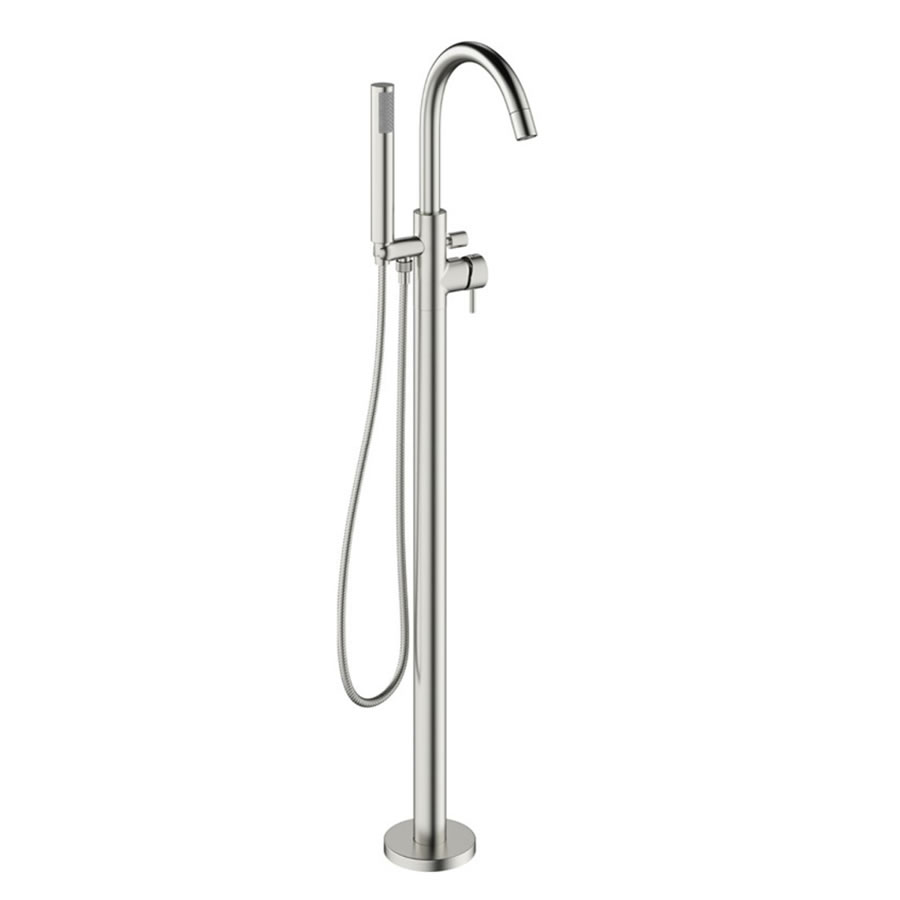 Mike Pro bath shower mixer Brushed Stainless Steel Effect