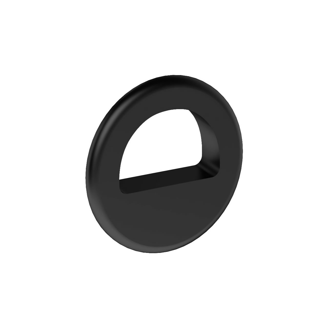 Matt black overflow ring without logo