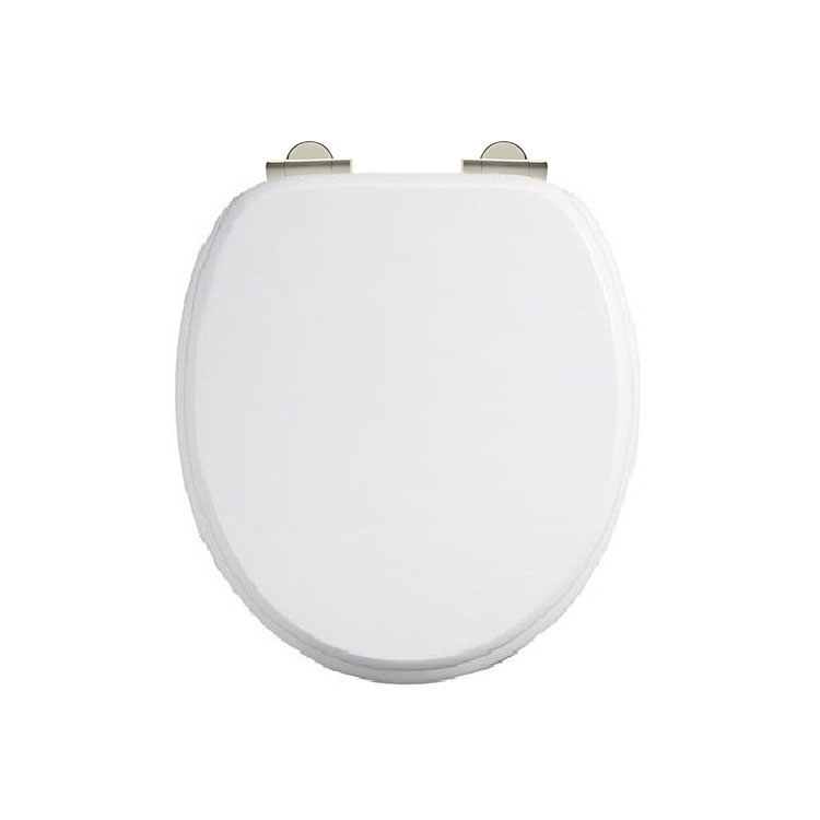 Carbamide soft-close white toilet seat