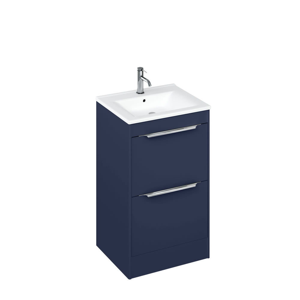 Shoreditch 550mm Floor Standing Blue and basin