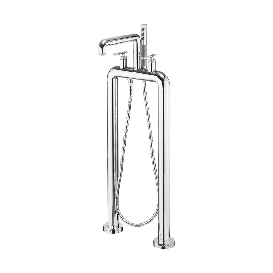 UNION Free Standing Bath Filler & Shower Kit Levers - Chrome