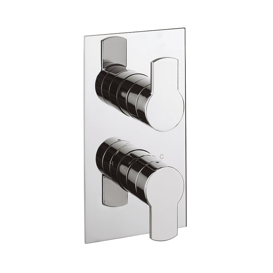 Wisp Thermostatic Shower Valve with 2 Way Diverter - Chrome
