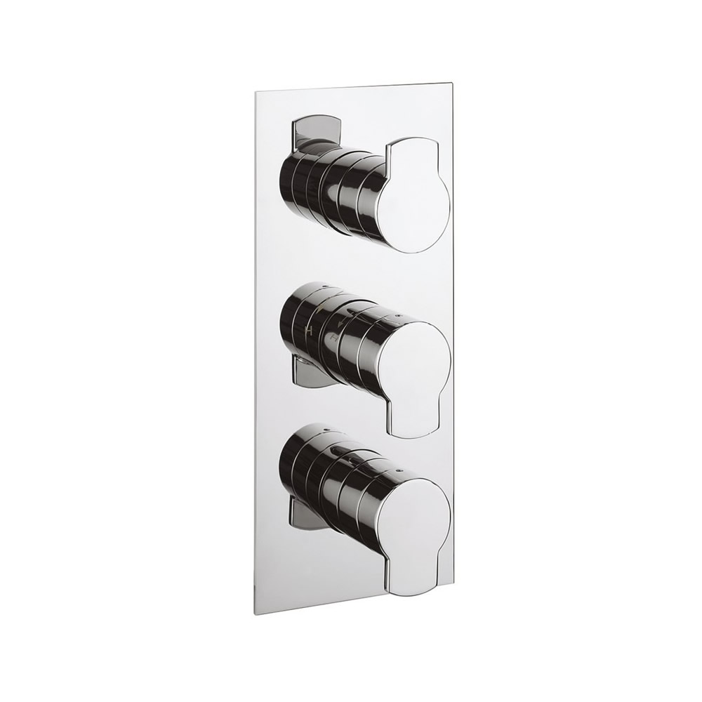 Wisp Thermostatic Shower Valve with 3 Way Diverter - Chrome
