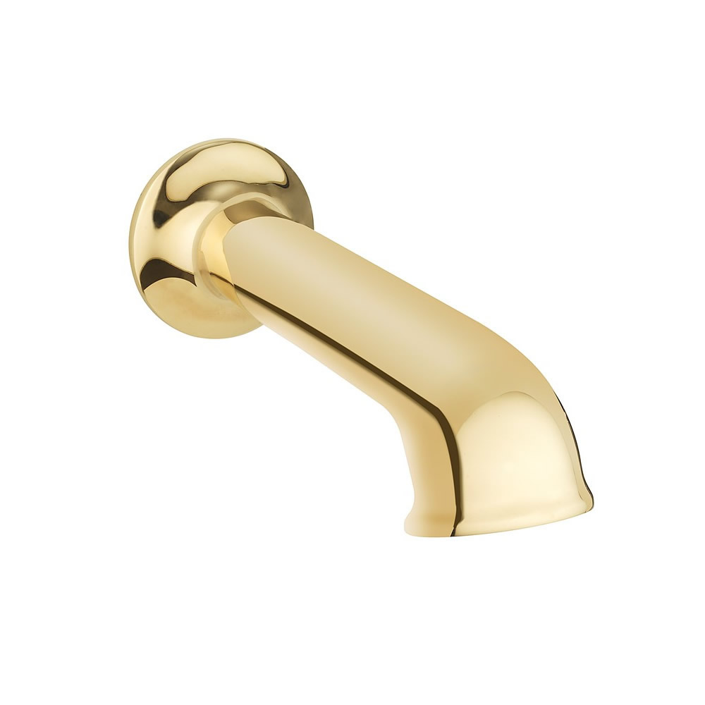 Belgravia Bath Spout - Unlacquered Brass