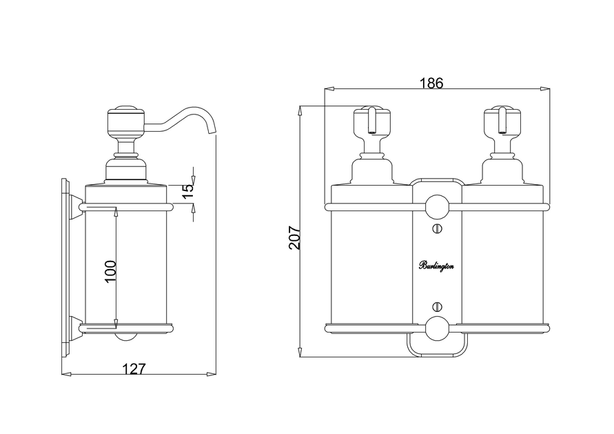 Burlington Soap Dispenser - A19CHR