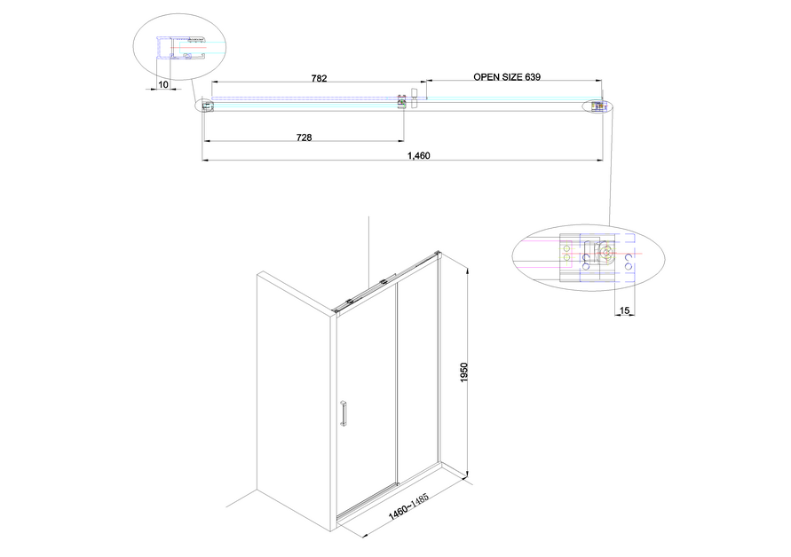 Design 8 Single Sliding Door with Soft Close | BB Whitebook