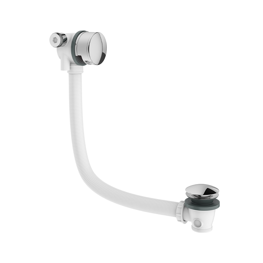 Hoxton Bath Filler with Click-Clack Waste Chrome