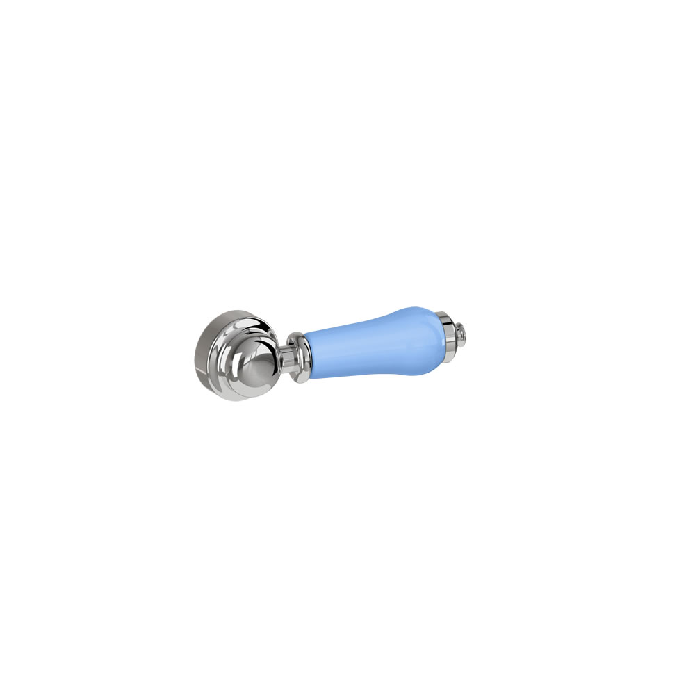 Cistern lever Chrome with Enchanted Blue Ceramic