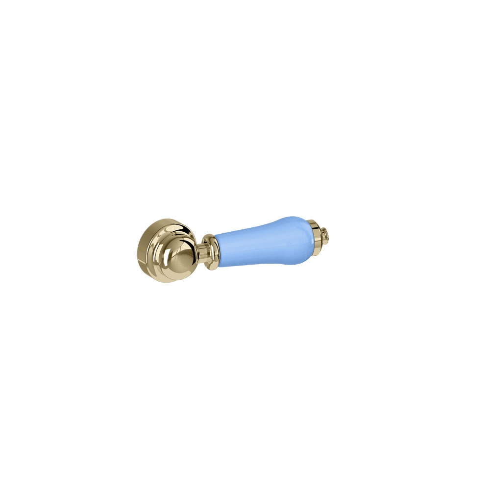Cistern lever Gold with Enchanted Blue Ceramic