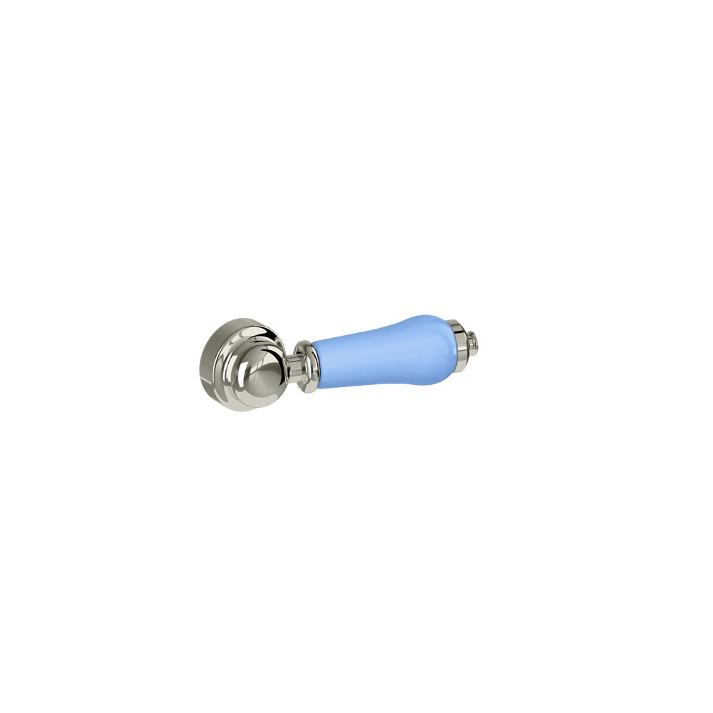 Cistern lever Nickel with Enchanted Blue Ceramic