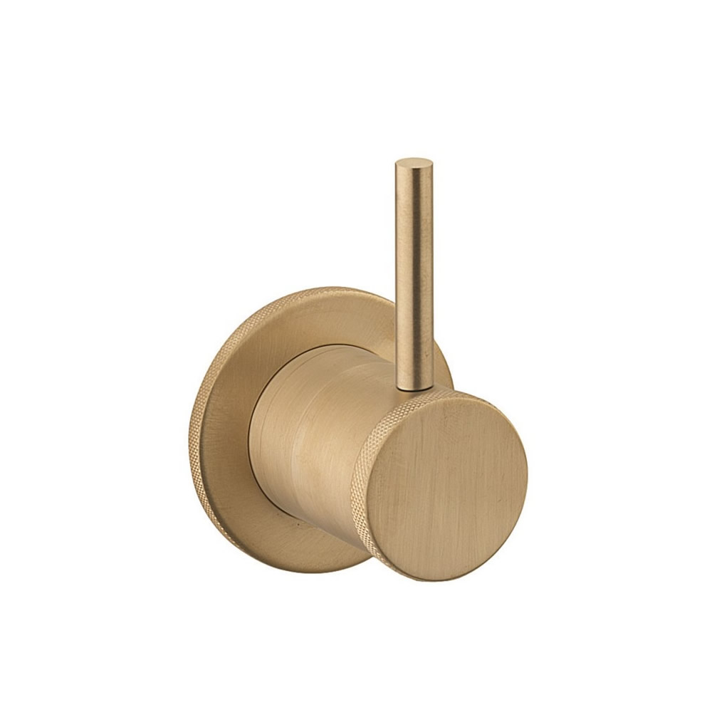 MPRO Industrial 2 Way Diverter  - Unlacquered Brushed Brass