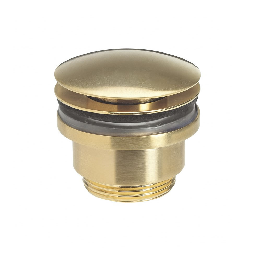 Universal Basin Click Clack Waste - Unlacquered Brushed Brass