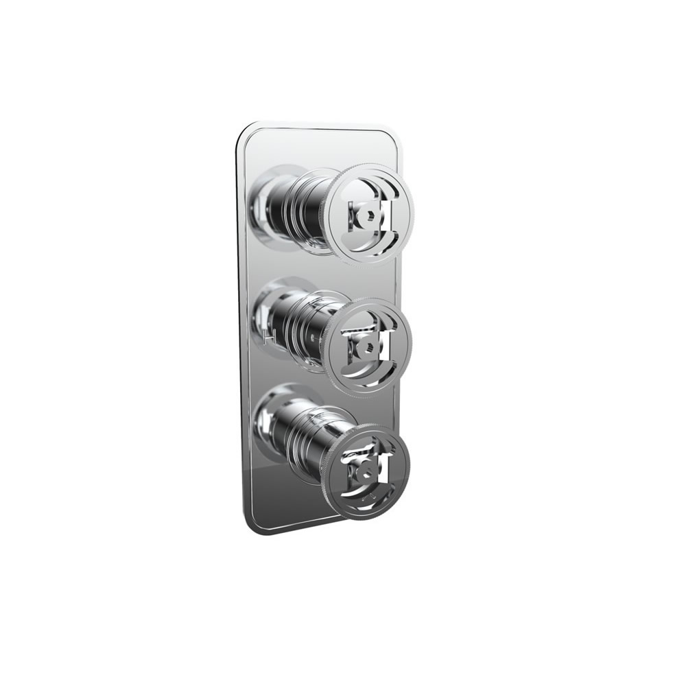 UNION Thermostatic Shower Valve with 3 Way Diverter Wheel Control