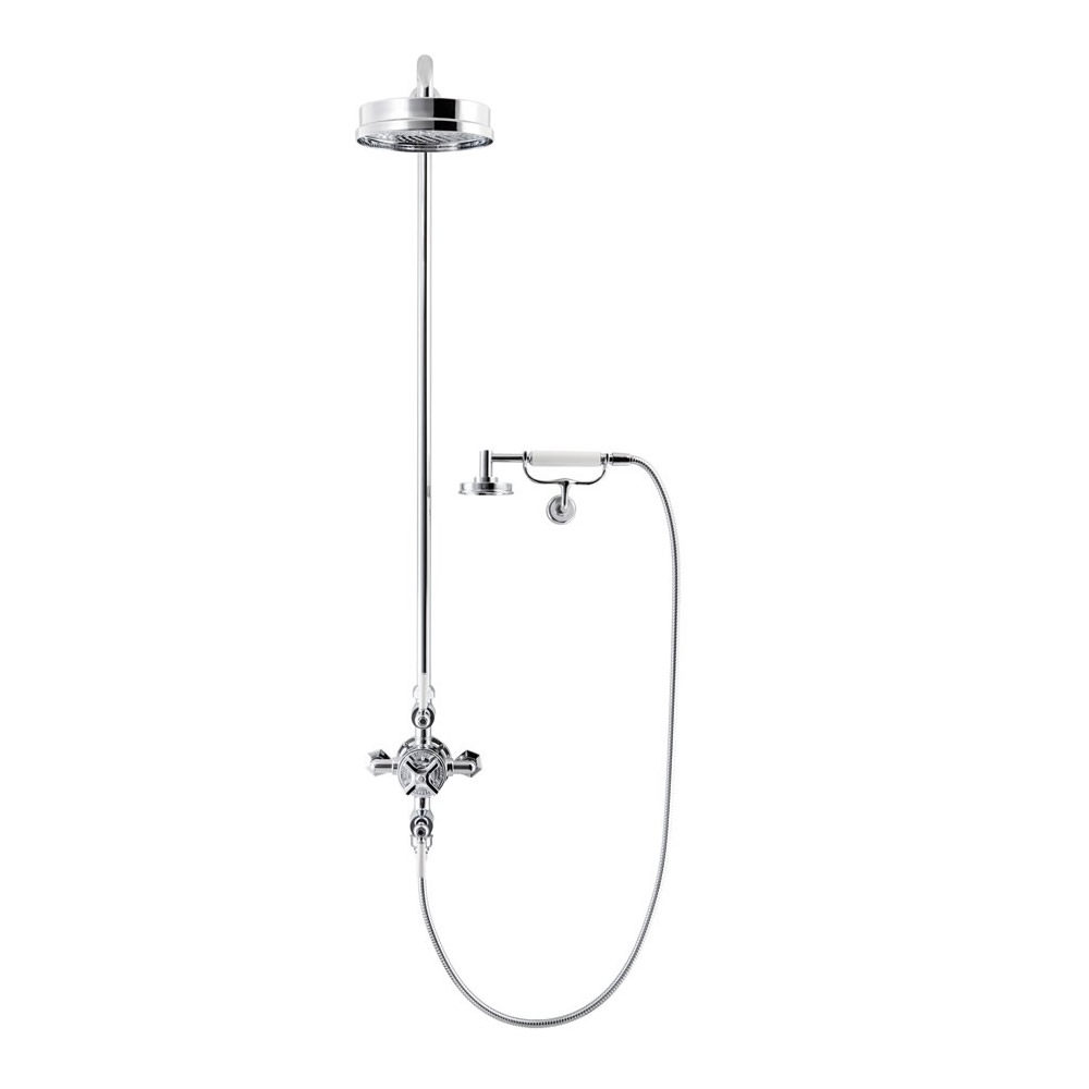 Waldorf Thermostatic Shower Valve with Fixed Head & Shower Handset