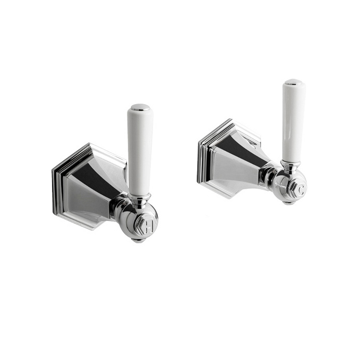 Waldorf Lever Wall Stop Taps