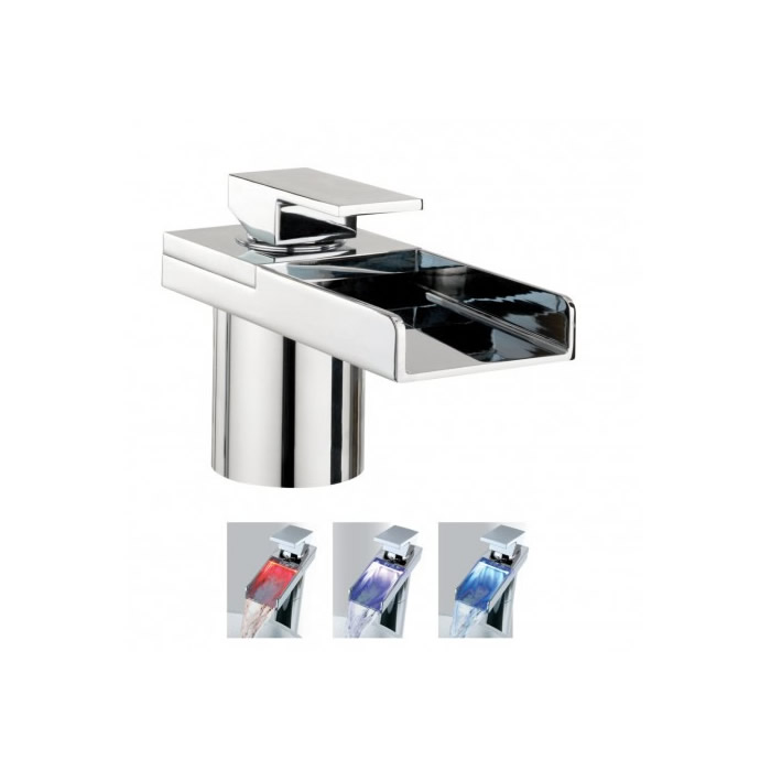 Water Square Lights Bath Filler Monobloc With Lights